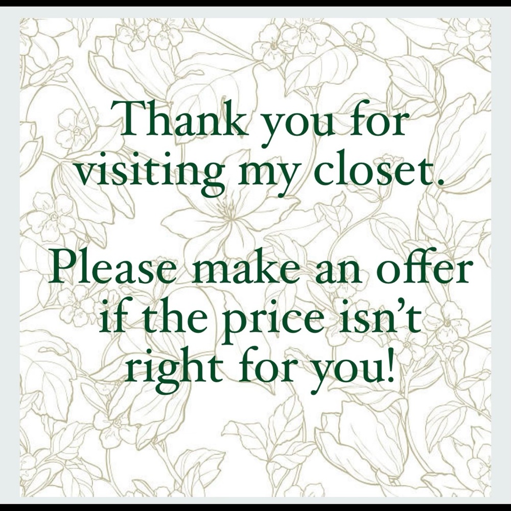 Feel free to make offers! ♥️